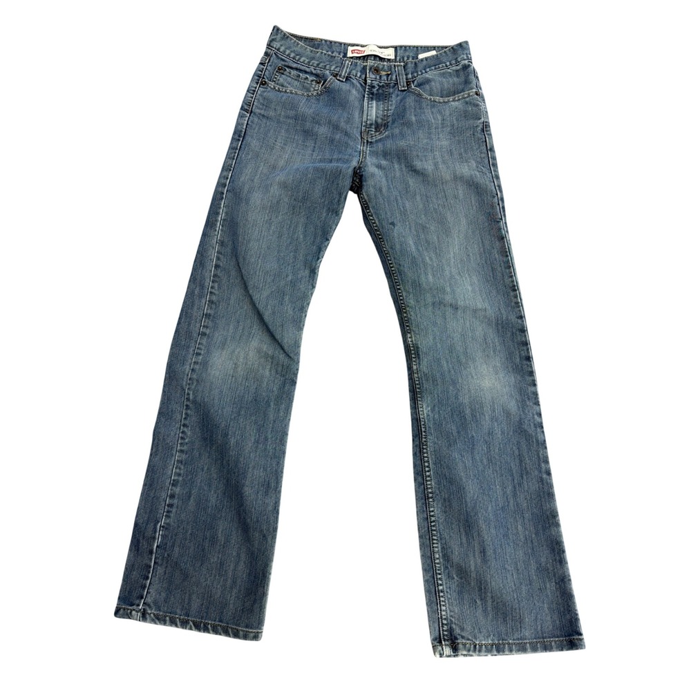 Levis 514 Slim Straight Jeans Medium Wash Blue Denim W29 L29 Size 18 Reg